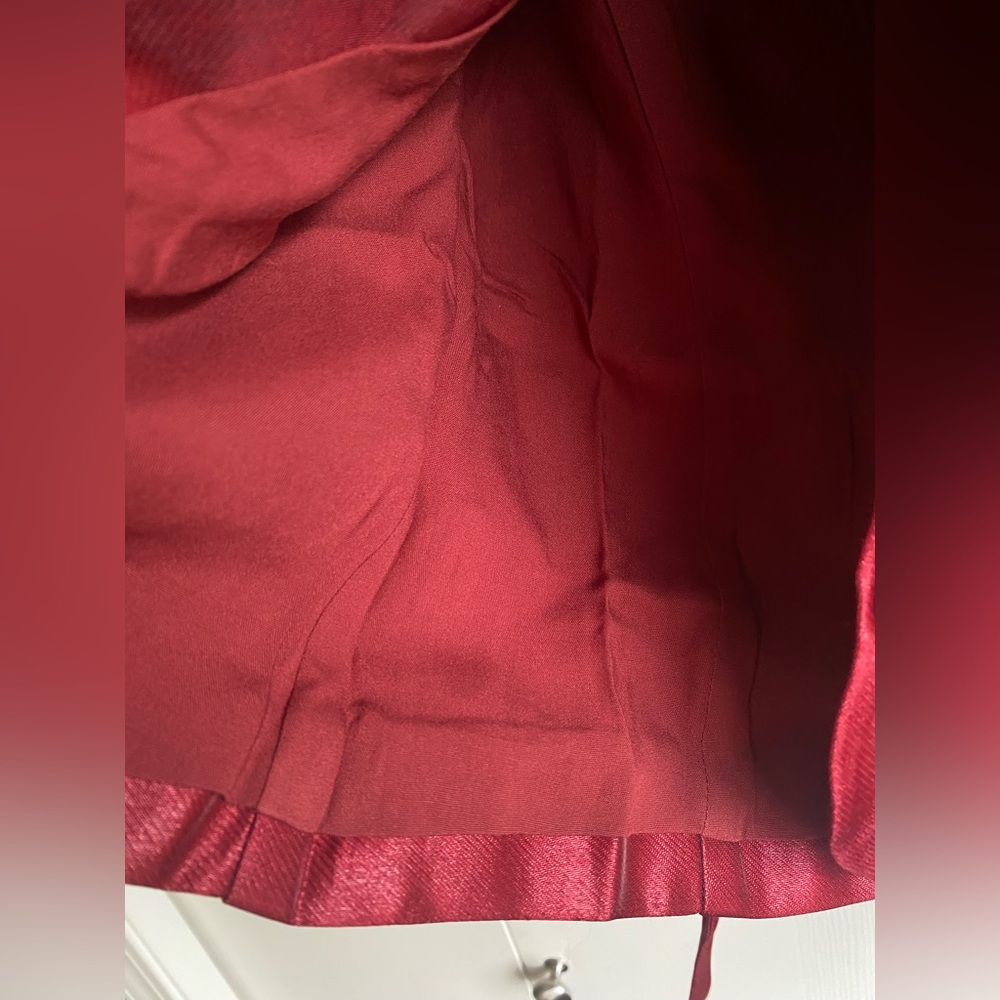 NEW Reformation Mika Satin Set - Sangria Size 4 - Picture 10 of 13